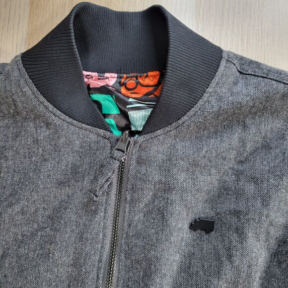 TrukFit Reversible Bomber Style Jacket Size L Colorful Full Zip Little Wayne - Picture 11 of 13
